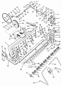 Model L166 Sickle Mower Diagram and Parts List for SB-13 100000001-199999999 - 1961 Lawn Boy Snow Blower